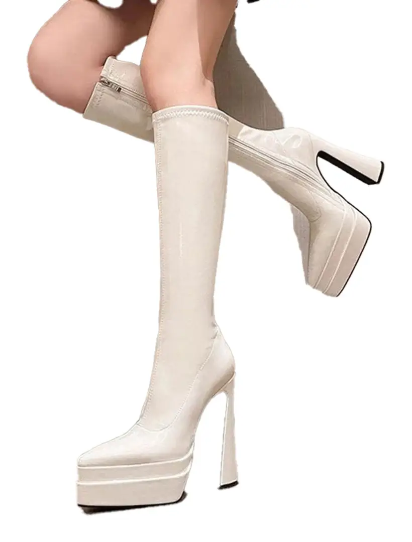 Platform Knee High Boots For Women https://luckeladybug.com/products/platform-knee-high-boots-for-wo