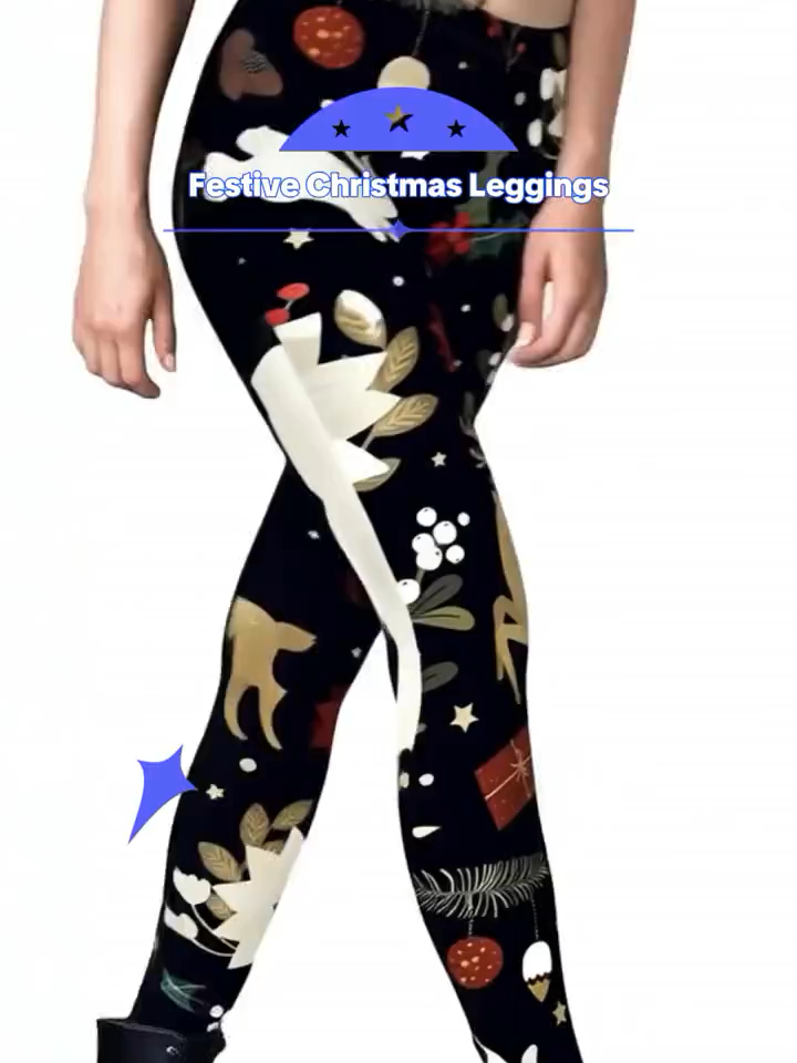 christmas leggings#fashion #trends #chic #christmas #leggings