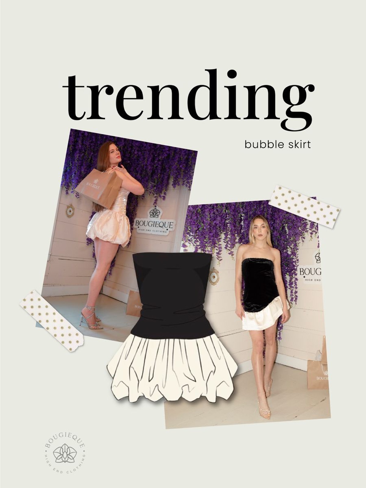 Trending for a reason ✨
The bubble skirt is the statement piece your wardrobe needs—playful, flatter