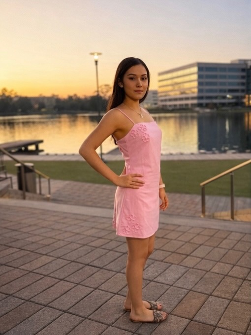 Turn heads in this statement dress.
Designed to flatter with a sleek silhouette and eye-catching det