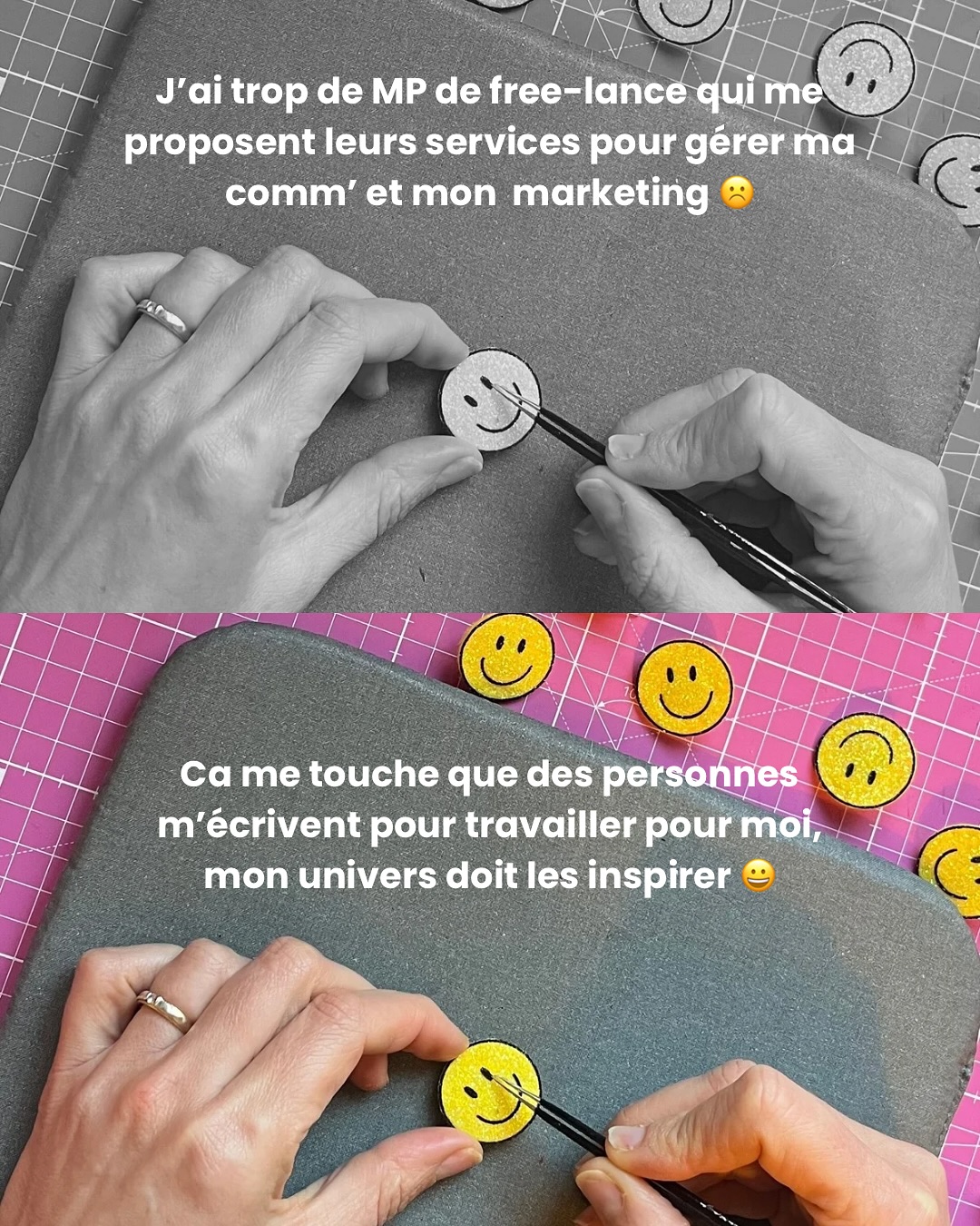 Tout est une question de mindset 💕 
La même situation, deux façons de la regarder 🌈
Tu choisis de 