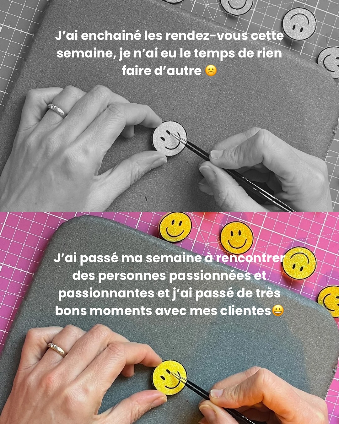 Tout est une question de mindset 💕 
La même situation, deux façons de la regarder 🌈
Tu choisis de 