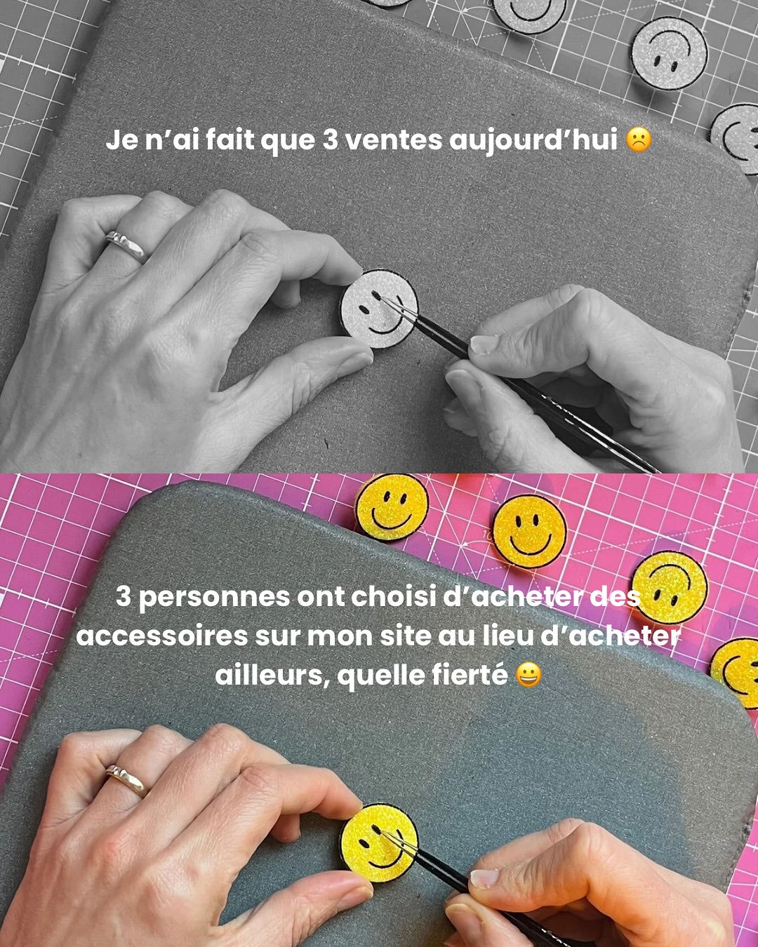 Tout est une question de mindset 💕 
La même situation, deux façons de la regarder 🌈
Tu choisis de 