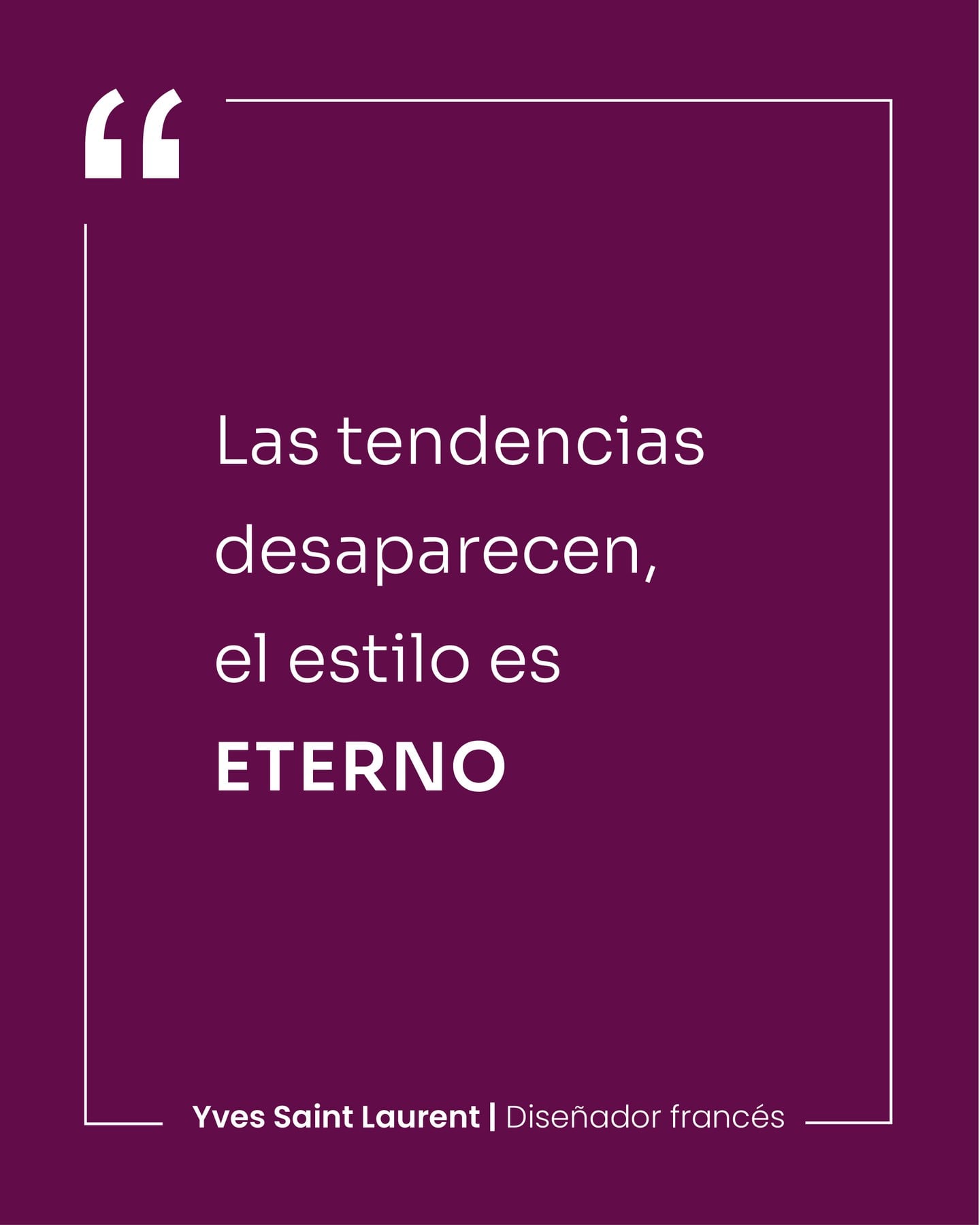 💫 “Las tendencias desaparecen, el estilo es eterno.” — Yves Saint Laurent⁠
⁠
En Yardas creemos en c