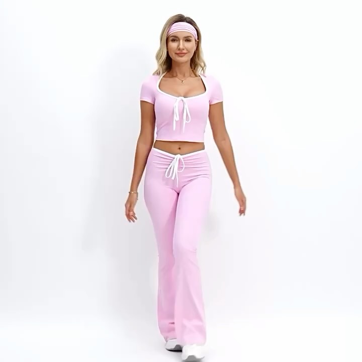 🔍 THE BOW T SLEEVE TOP & FLARED SET

🛒 All products are tagged in the photo. Please see the tags t