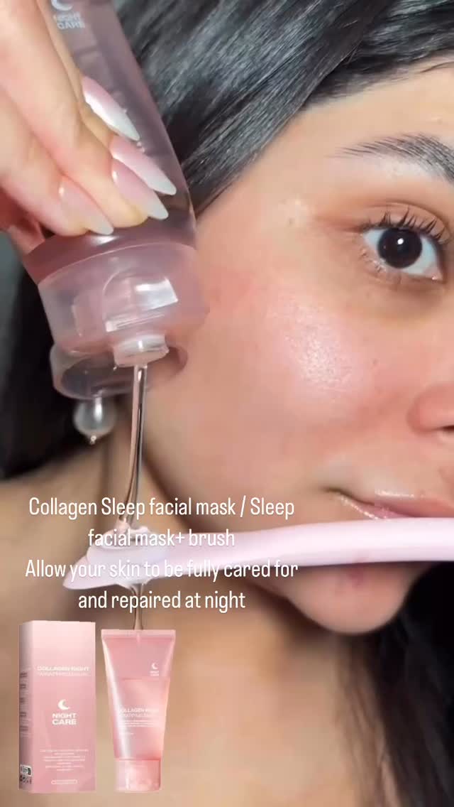 Collagen Sleep facial mask / Sleep facial mask+ brush
Allow your skin to be fully cared for and repa