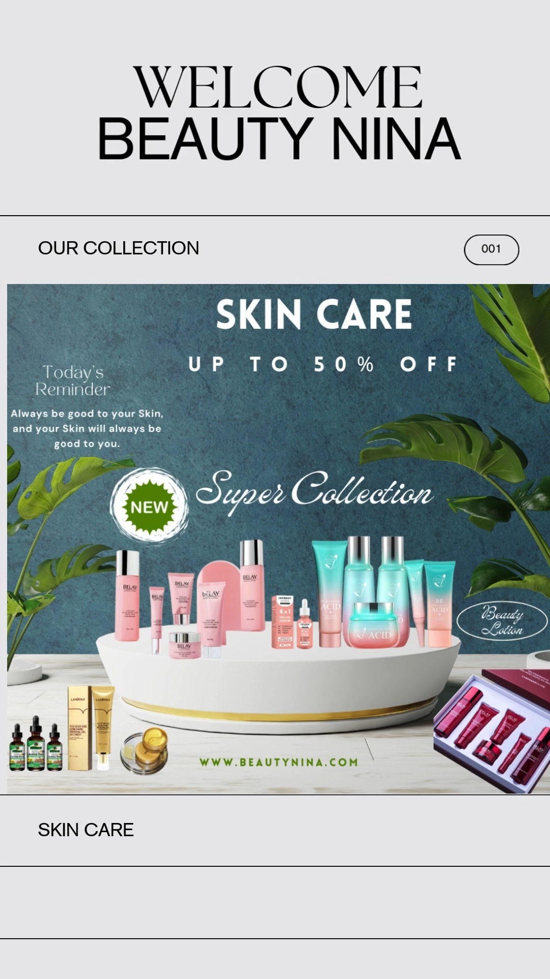 Glow with Confidence.\nShop Now and Experience Skincare Bliss. Love Your Skin, Love Yourself.