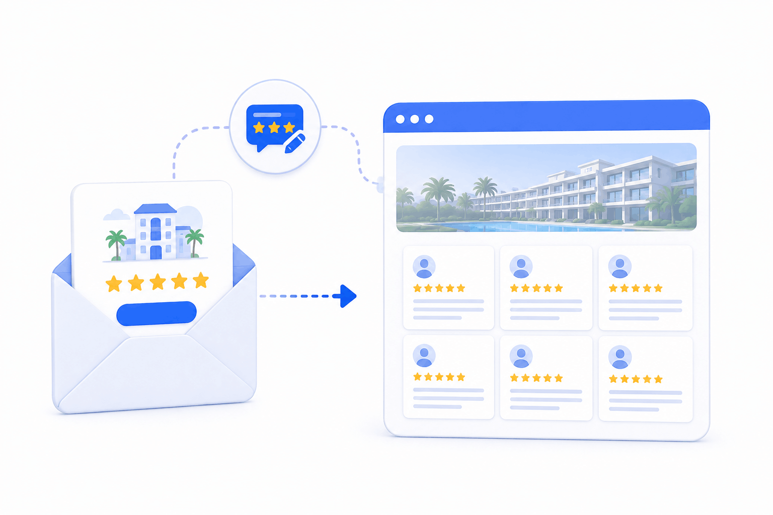 Sammeln Sie Bewertungen mit Review Hub