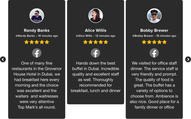 Facebook-recensiewidget voor website