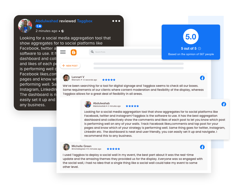 Widget de reseñas de Facebook en Blogger