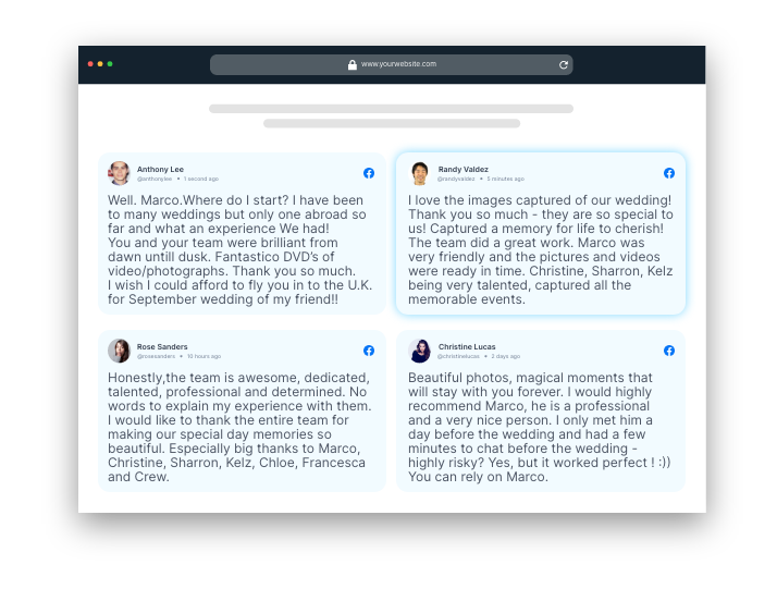 facebook レビュー ウィジェット HTML