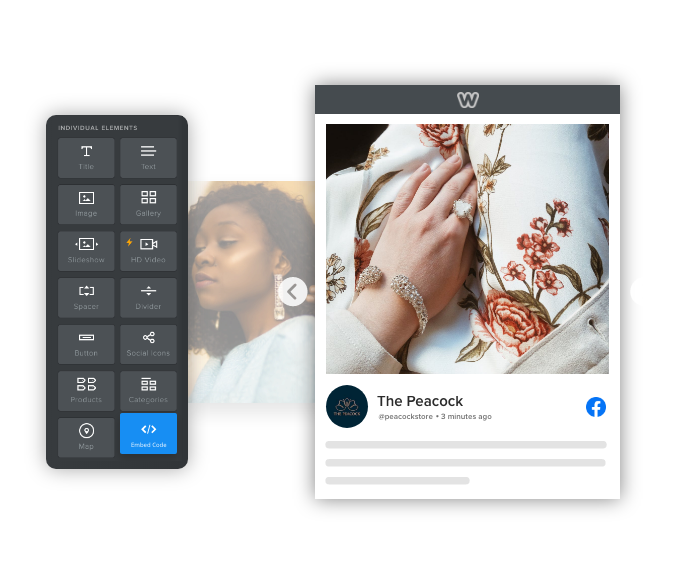 Taggbox Widget do Facebook no Weebly