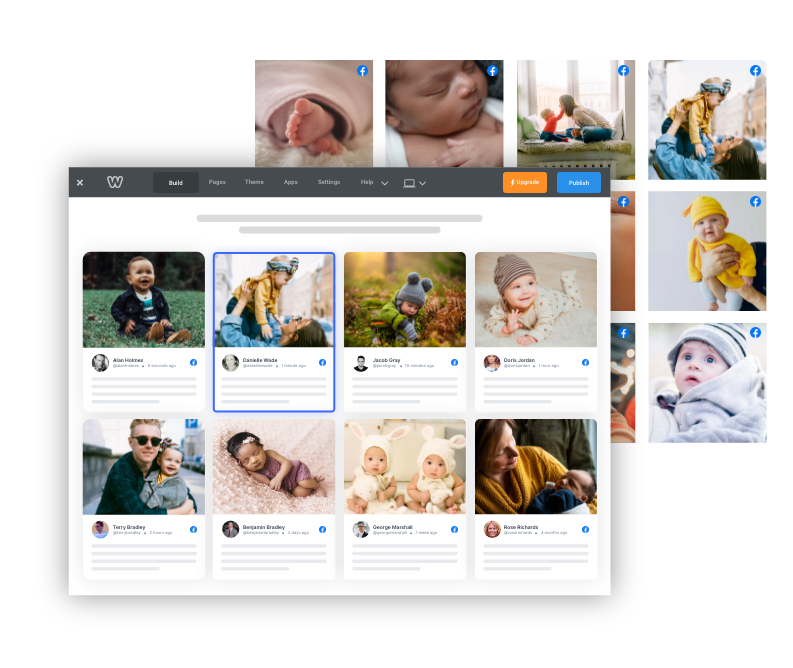 Facebook widget on weebly