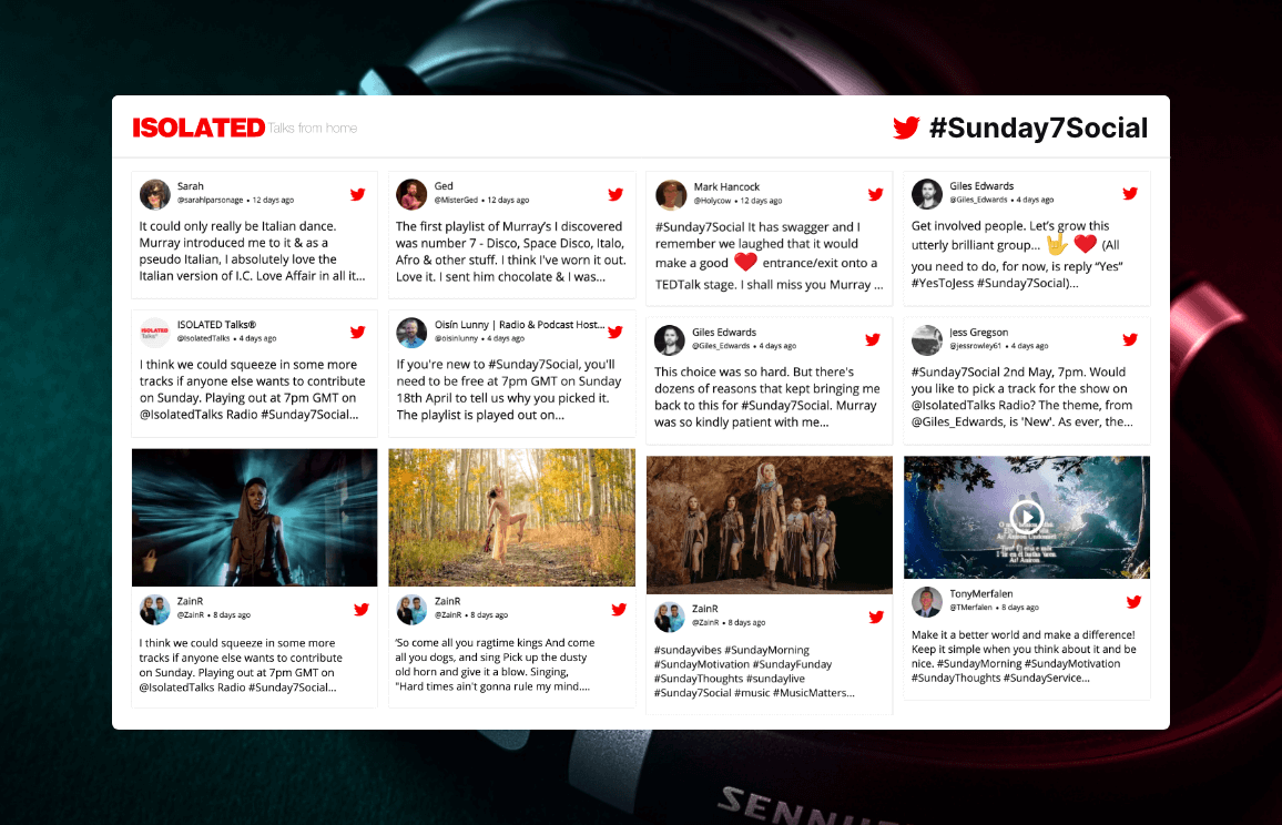 Las conversaciones aisladas obtuvieron un 46 % más de participación en #Sunday7Social