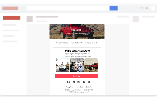 ugc on email campaign