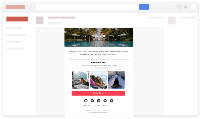 ugc sur la campagne par e-mail