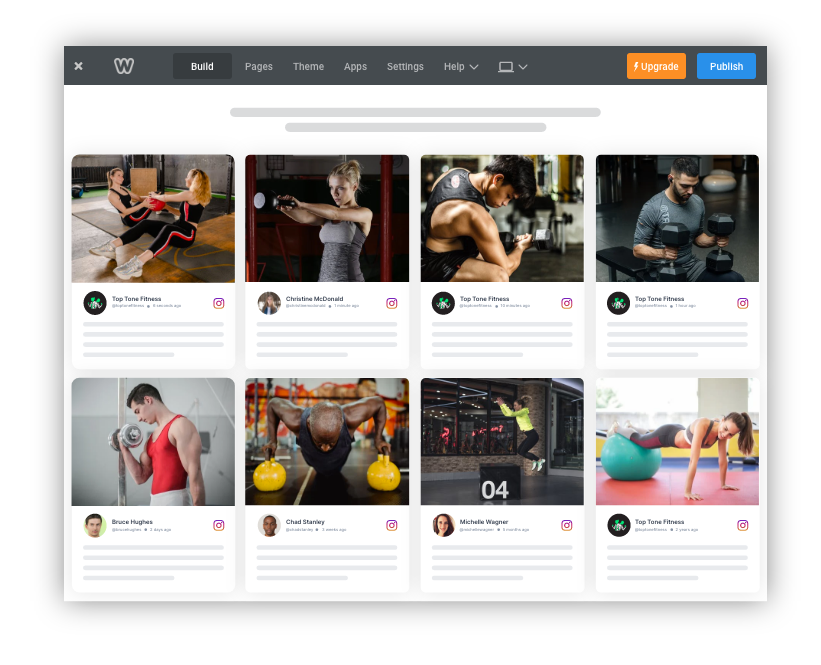 Instagram widget on weebly