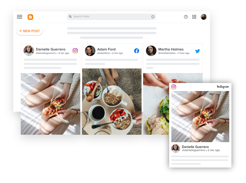 taggbox widget blogger