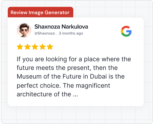 Google review image generator Case Study
