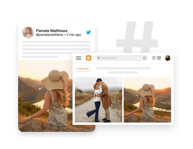 widget do twitter-blogger