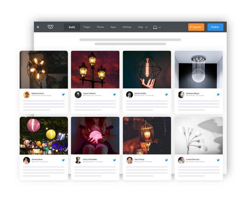 Widget de Twitter en Weebly
