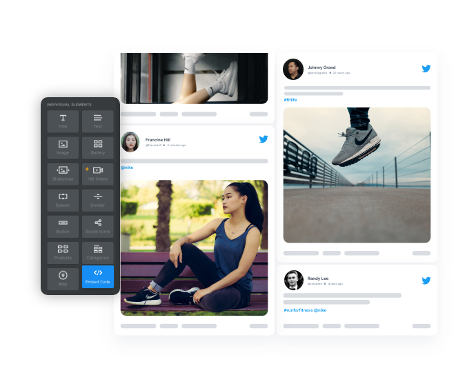 Taggbox Widget de Twitter en Weebly