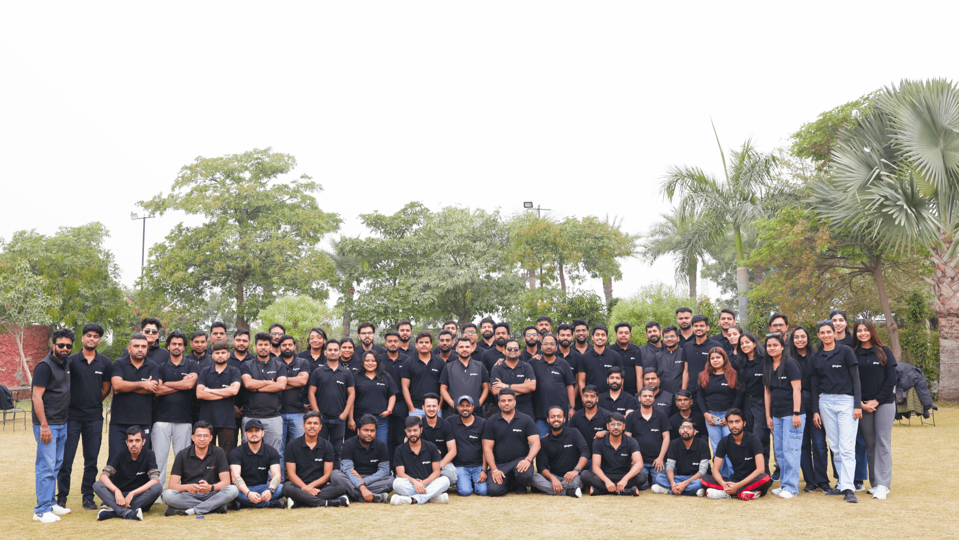 The Taggbox team together outdoors