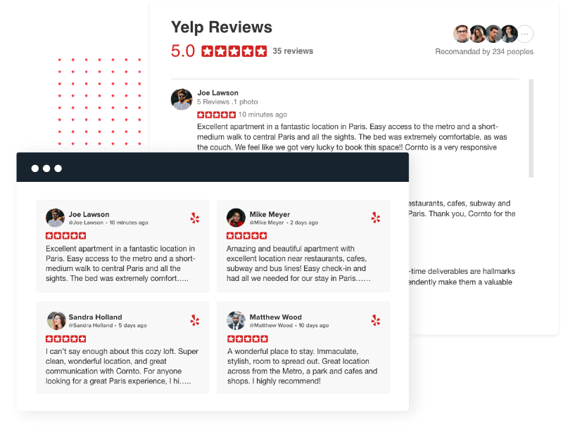 Yelp Reviews Widget